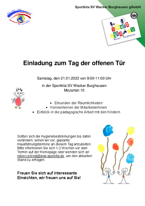 Einladung Tag Der Offenen Tür Vorlage Einladung zum Tag der offenen Tür 2023